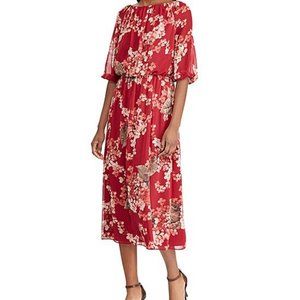 Lauren Ralph Lauren Floral-Print Dress Red Multi